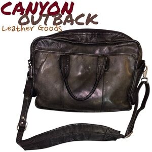 Black Leather Men's Bag